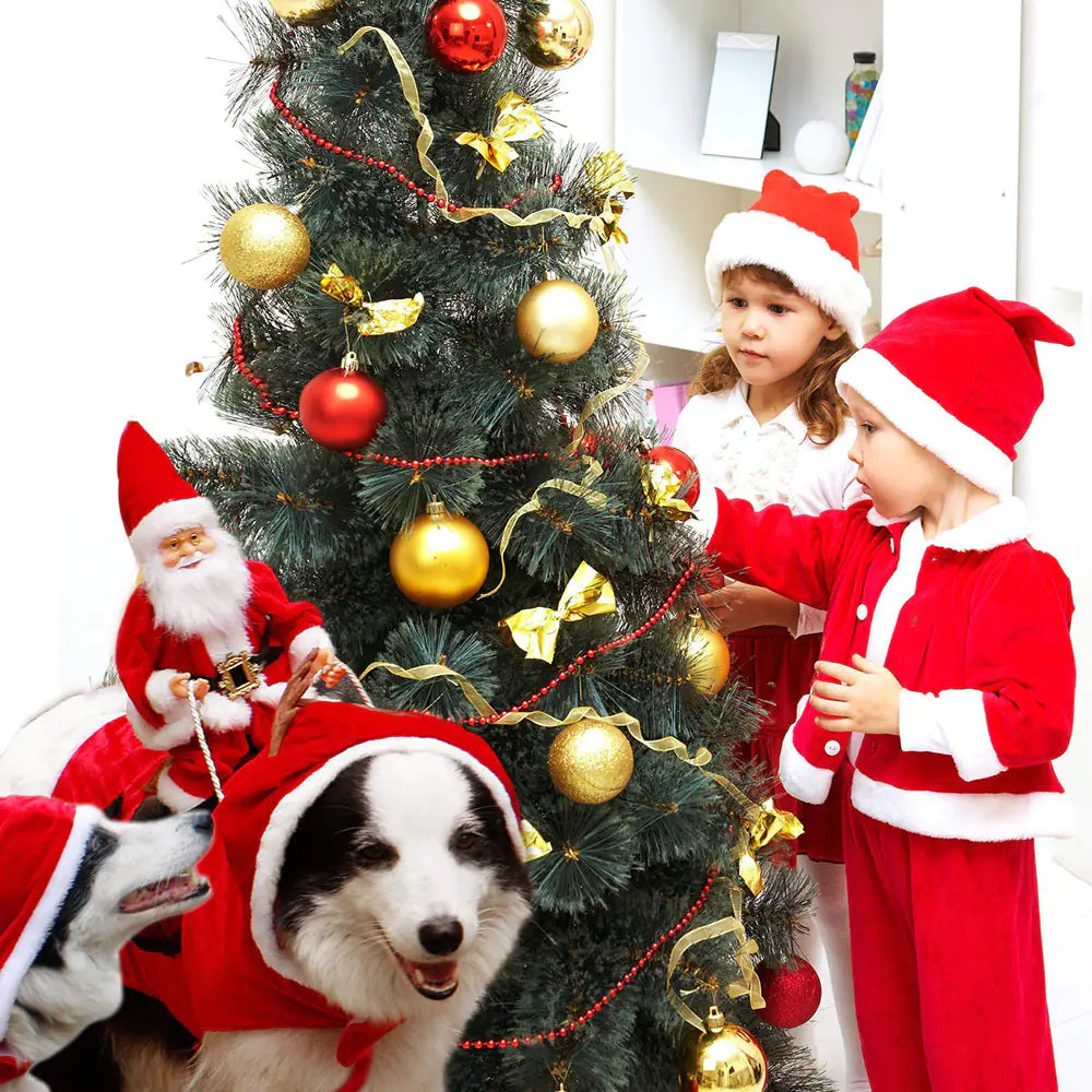 2019 Christmas Dog Santa Reindeer Costume Outfit