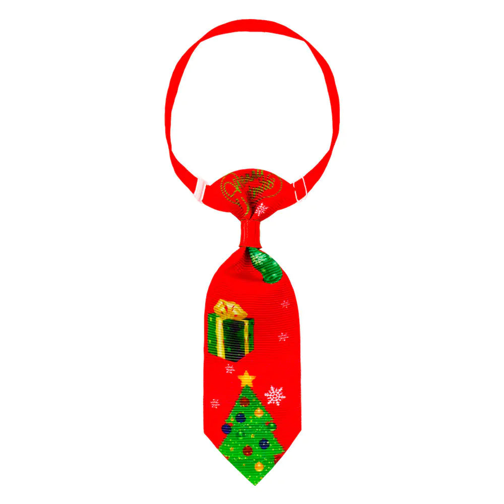 Cute Printed Necktie for Pets - Christmas Theme