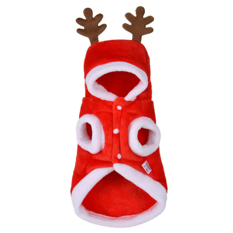 Christmas Reindeer Dog Outfit for Winter Celebration