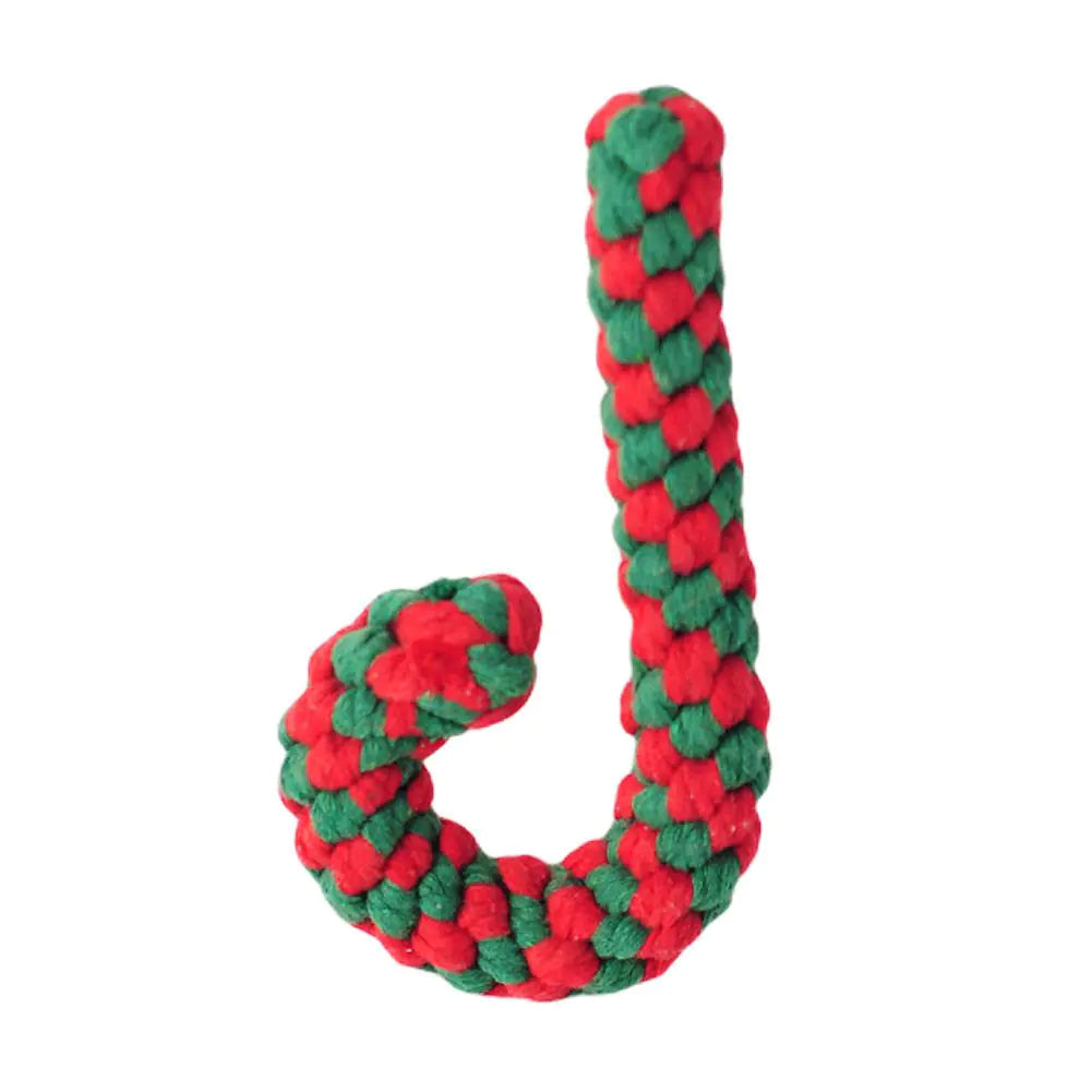 Cotton Thread Dog Toy - Christmas Tree Gift Doll