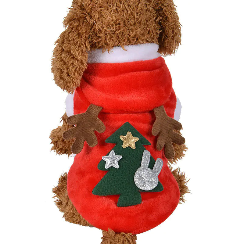 Christmas Reindeer Dog Outfit for Winter Celebration