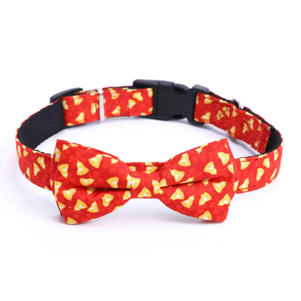 Large Dog Bow for Christmas Pet Collar