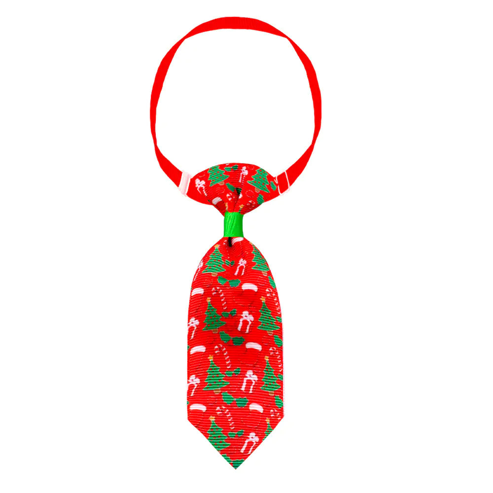 Cute Printed Necktie for Pets - Christmas Theme