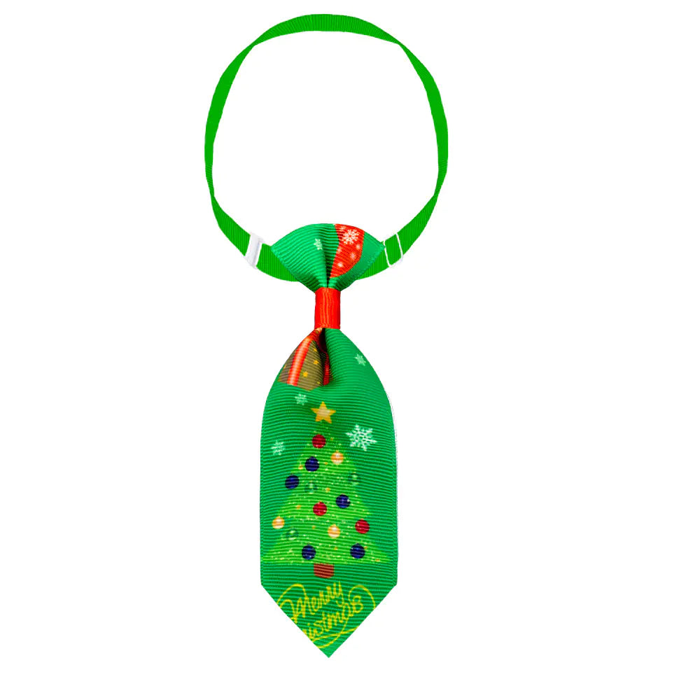 Cute Printed Necktie for Pets - Christmas Theme