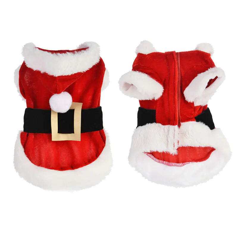 Christmas Dog Costume with Hooded Coat for Pets