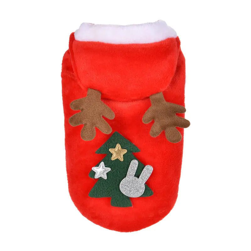 Christmas Reindeer Dog Outfit for Winter Celebration