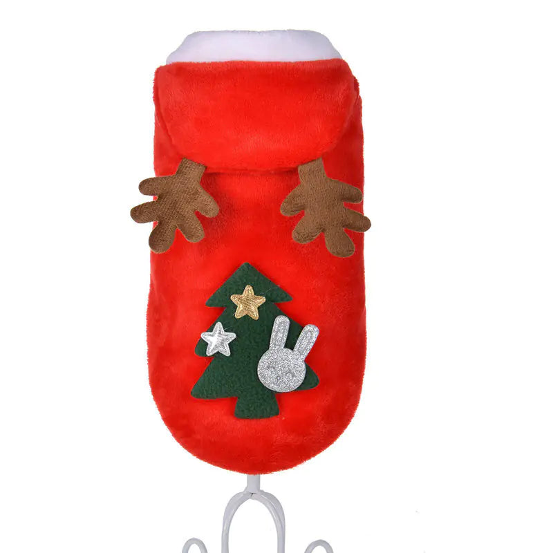 Christmas Reindeer Dog Outfit for Winter Celebration