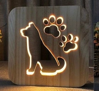 Wooden USB Powered Desk Light