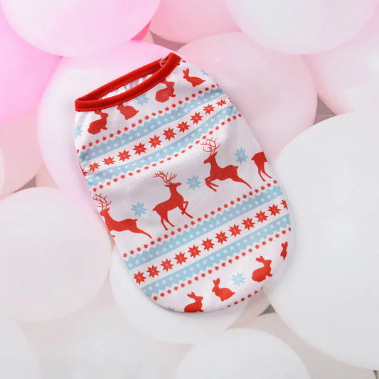 Cartoon Christmas Vest for Teddy Dogs