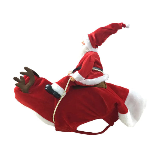 2019 Christmas Dog Santa Reindeer Costume Outfit